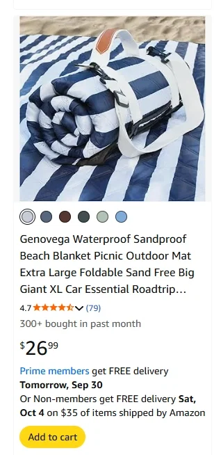 How to Sell on Amazon in 2026: The Complete Revolutionary Guide to Building Your Empire 15 Rolled up blue and white striped beach blanket