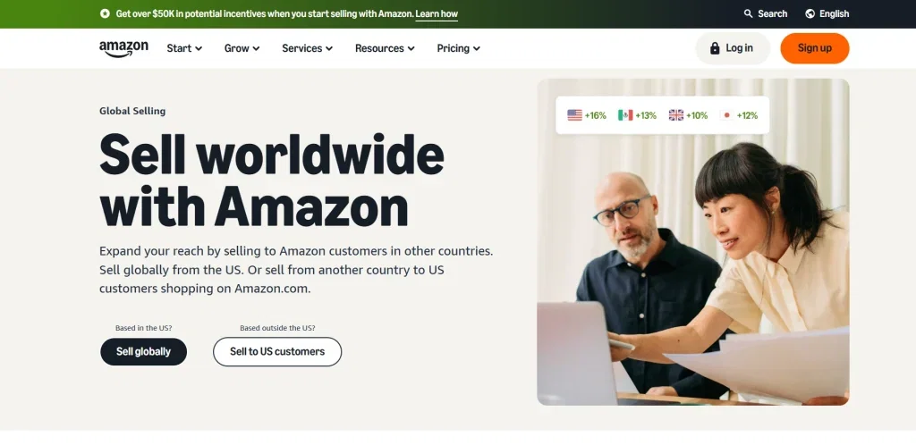 How to Sell on Amazon in 2026: The Complete Revolutionary Guide to Building Your Empire 20 Amazon global selling webpage screenshot