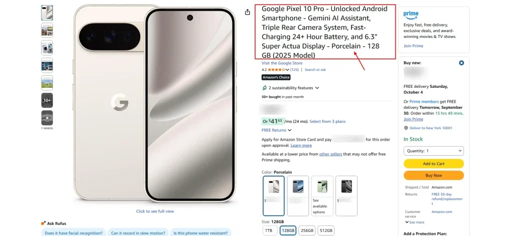 How to Sell on Amazon in 2026: The Complete Revolutionary Guide to Building Your Empire 7 Pixel product listing creation example 1