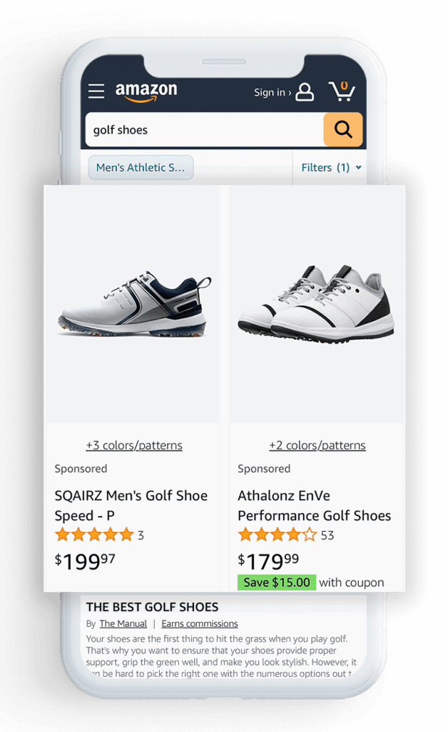 Amazon advertising placement