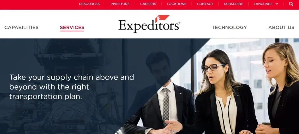 9 Best Freight Forwarders for Ecommerce Sellers and B2B Shipping in 2026 10 Home page screenshot of expeditors