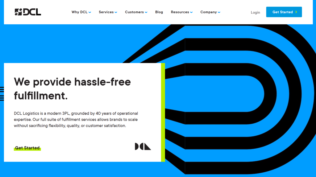 12 Best Shopify 3PL Fulfillment Companies in 2026 (Ranked) 11 Dcl logistics website homepage