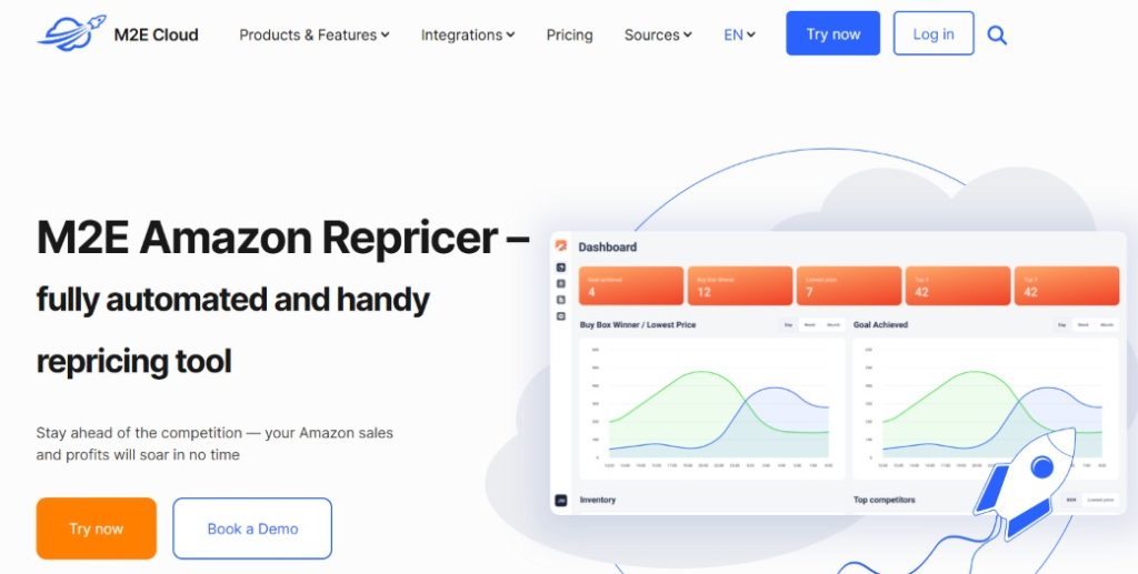 Best Amazon Repricer Tools in 2026: 17 Options Compared 15 M2e cloud home page