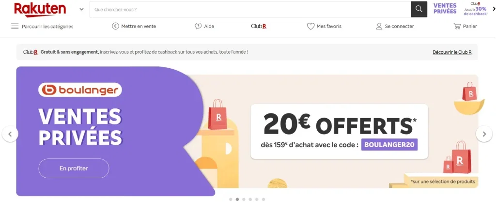 Top Amazon Competitors Worldwide in 2026: What Every Ecommerce Seller Needs to Know 22 Rakuten france home page