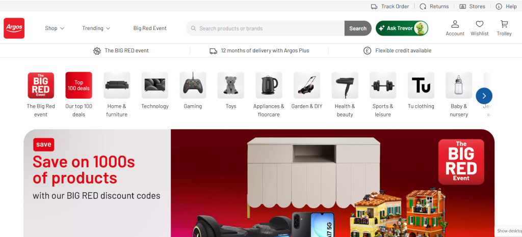 Top Amazon Competitors Worldwide in 2026: What Every Ecommerce Seller Needs to Know 17 Argos home page