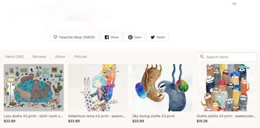 How to Sell on Etsy UK - Step by Step Process 6 Esty shop front view