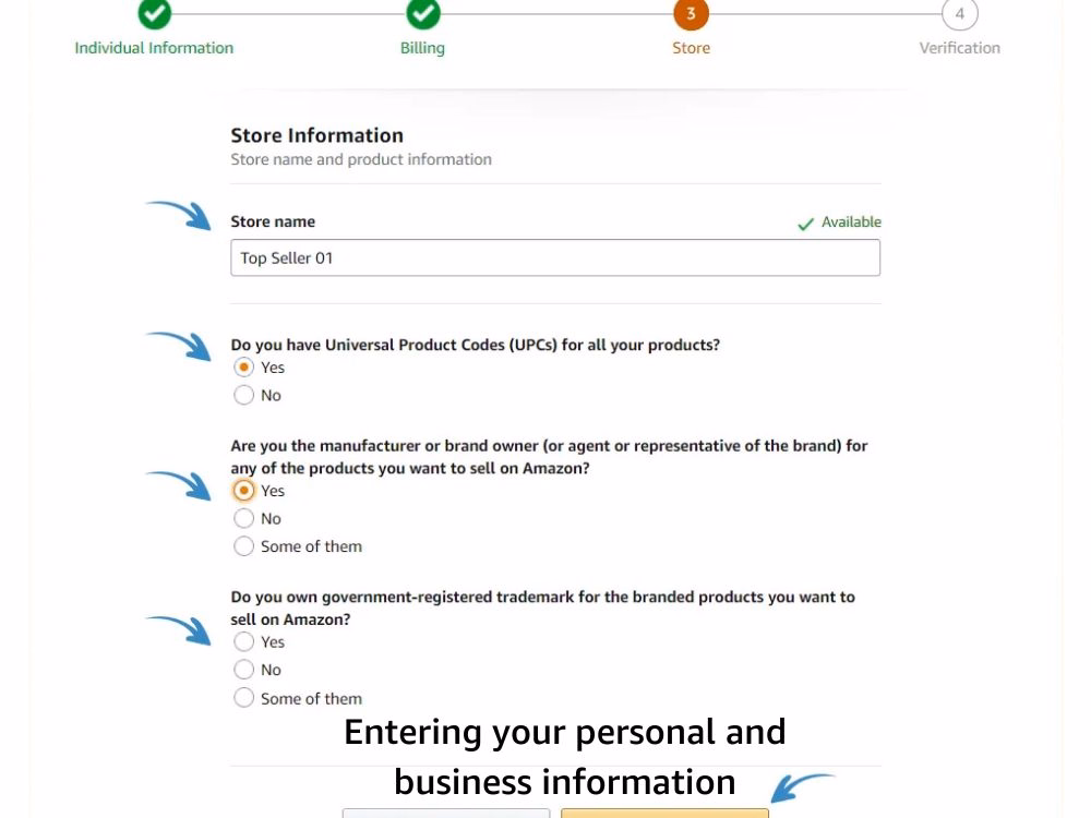 How to Sell on Amazon UK? Quick Guide 5 Name or personal identification details