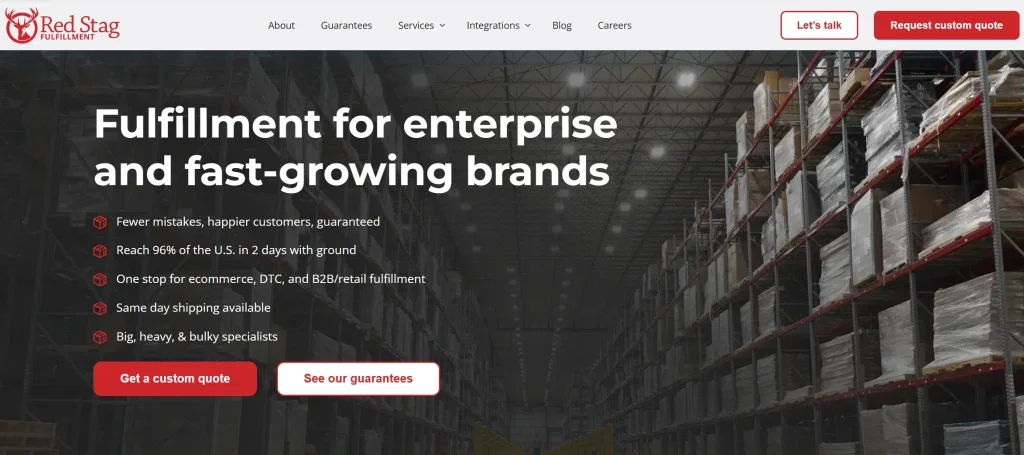 10 Best DTC Fulfillment Companies in the USA 2026 6 Red stag fulfillment