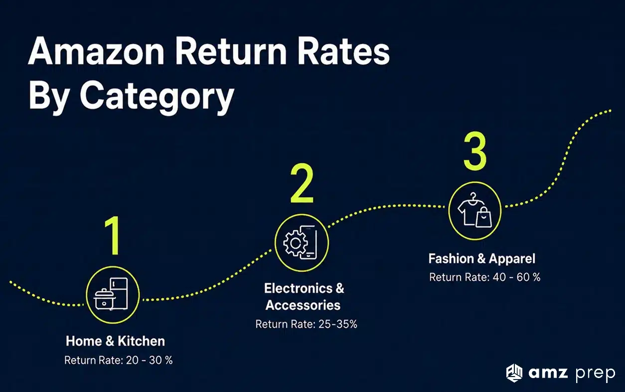 Top 10 Amazon Return Reasons and How to Avoid Them as a Seller 3 Amazon return rates by category