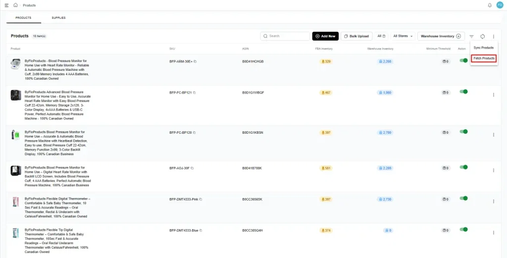 How AMZ Prep’s Navigate Platform Handles 10K+ Orders/Month with Same-Day Processing? 4 Navigate - fetch products