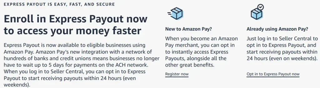 Amazon Updates for Seller - May and June 2025 15 Amazon express payout feature for faster seller payments