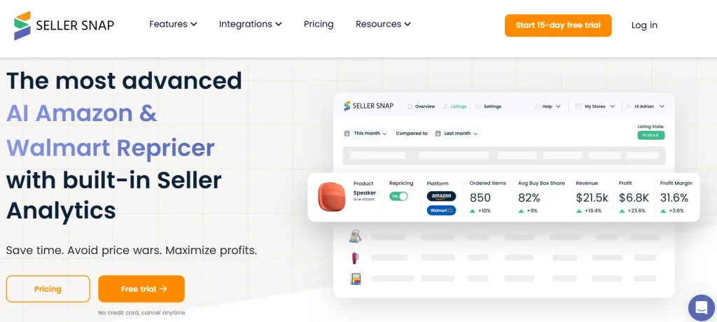 Best AI Tools for Amazon Sellers 2026: Listing, PPC, Repricing & Inventory Automation 6 Seller snap