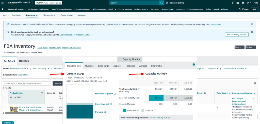 Amazon FBA Capacity Limits Cut by 75%: The Complete Survival Guide for 2026 5 Capacity outlook