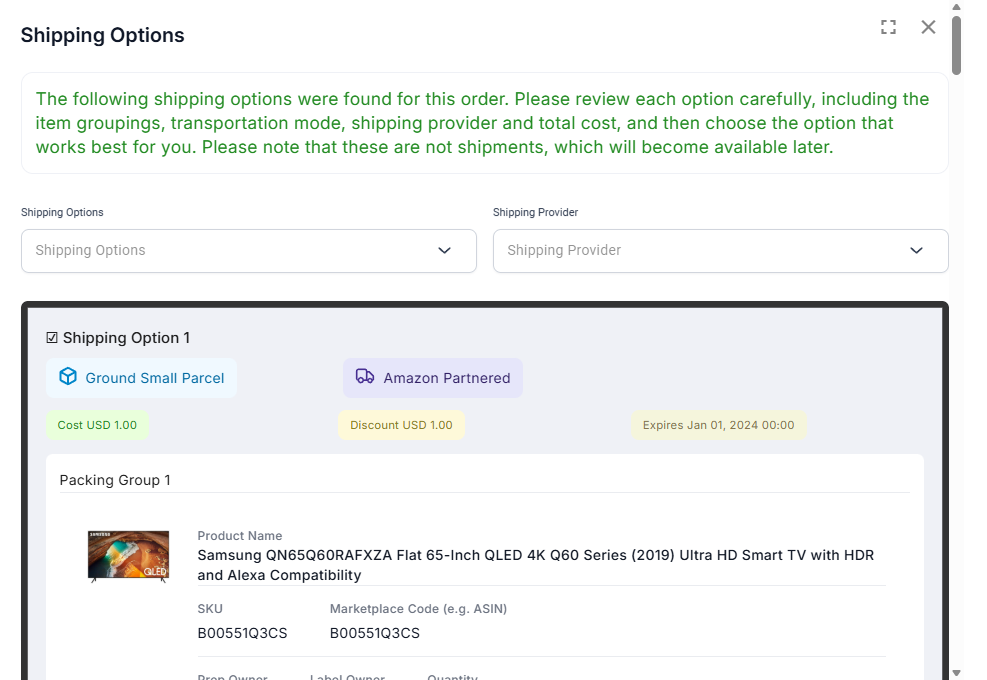 Navigate January 2026: Latest Product Updates 5 Shipping and transportation selection