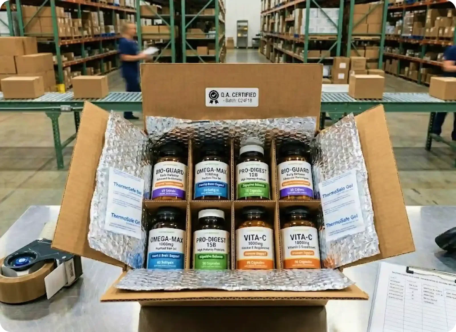Quality-certified packaged dietary supplements