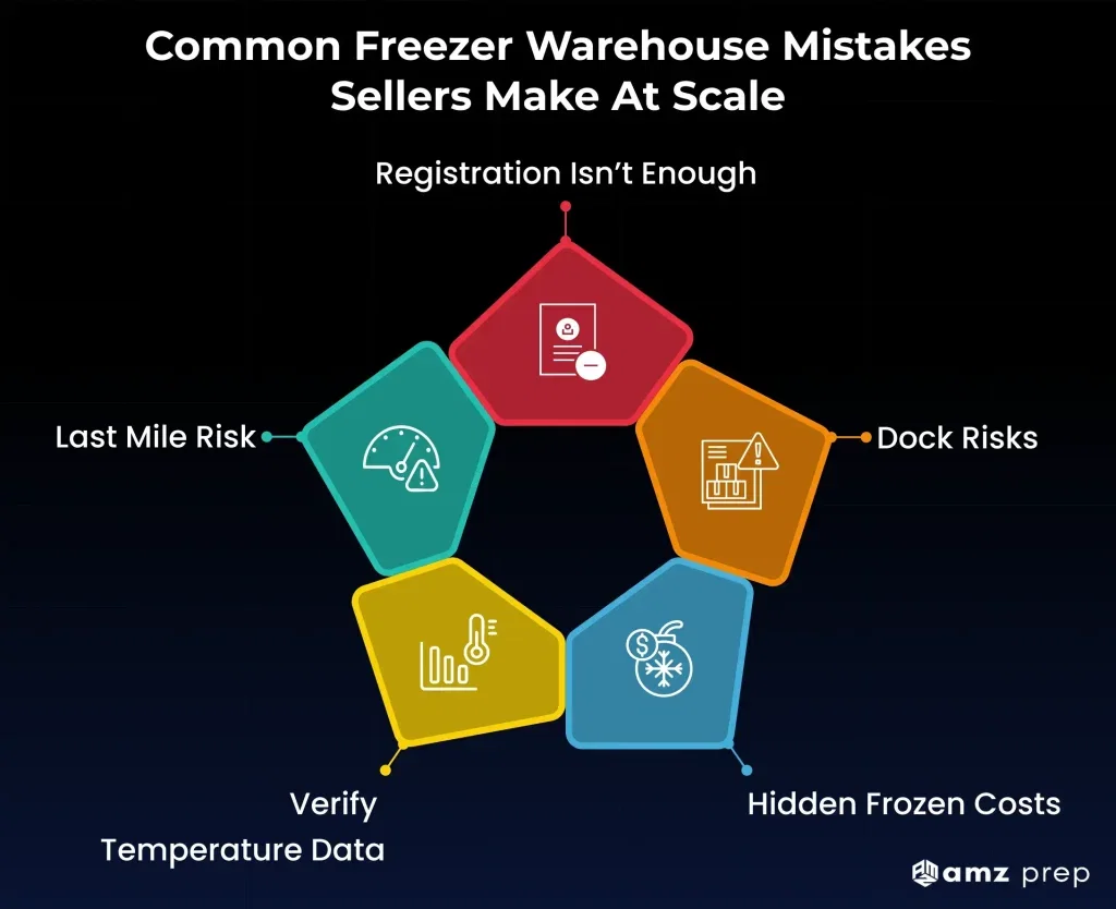 What is a freezer warehouse and how does it work? 4 Common freezer warehouse mistakes infographic