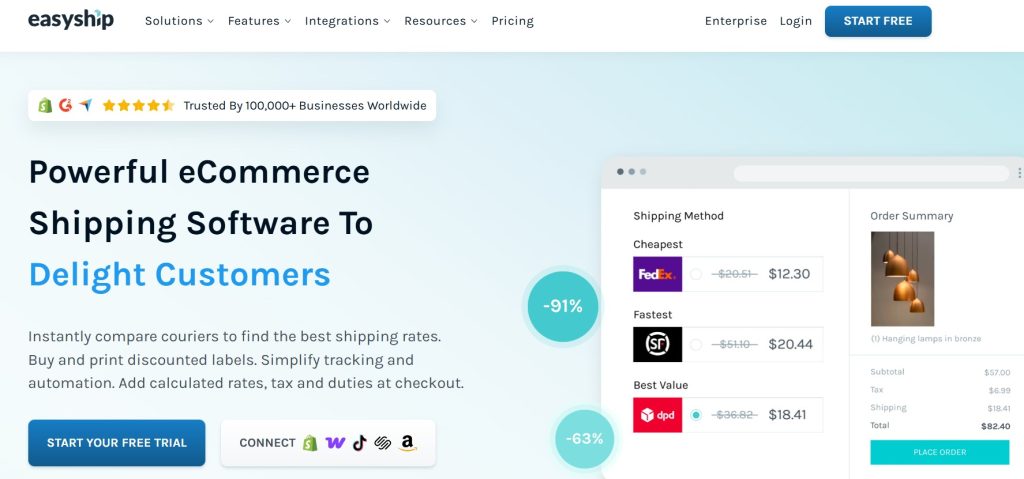 Top 12 Ecommerce Shipping Software in 2026 8 Easyship shipping software