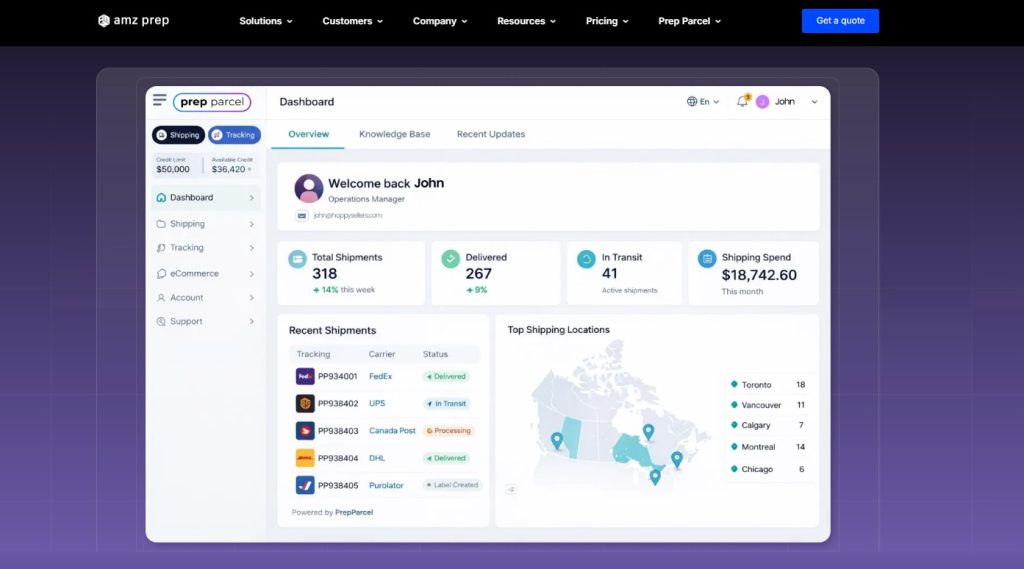 Top 12 Ecommerce Shipping Software in 2026 3 Prep parcel ecommerce shipping software