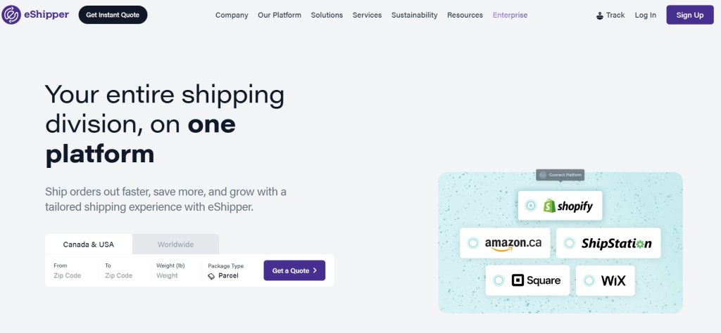 Top 12 Ecommerce Shipping Software in 2026 4 Eshipper ecommerce shipping software