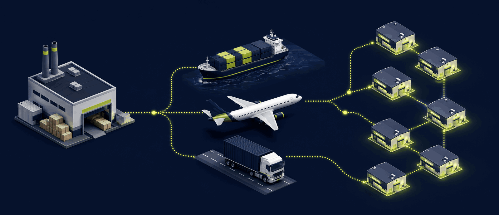 Amz prep freight services overview showing ocean freight containers, air cargo, and domestic ftl trucking routes from factory to amazon fba fulfillment centers across the united states and canada