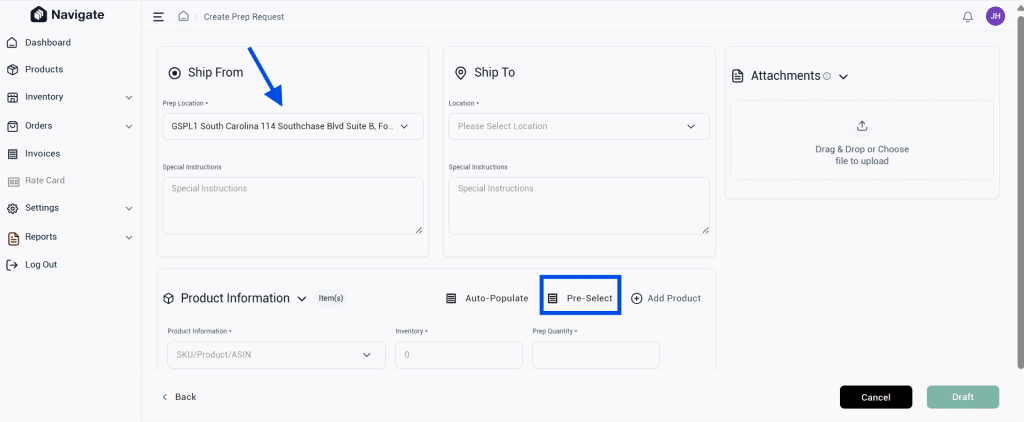 Navigate May 2026: Latest Product Updates 3 Sku pre-select during order creation