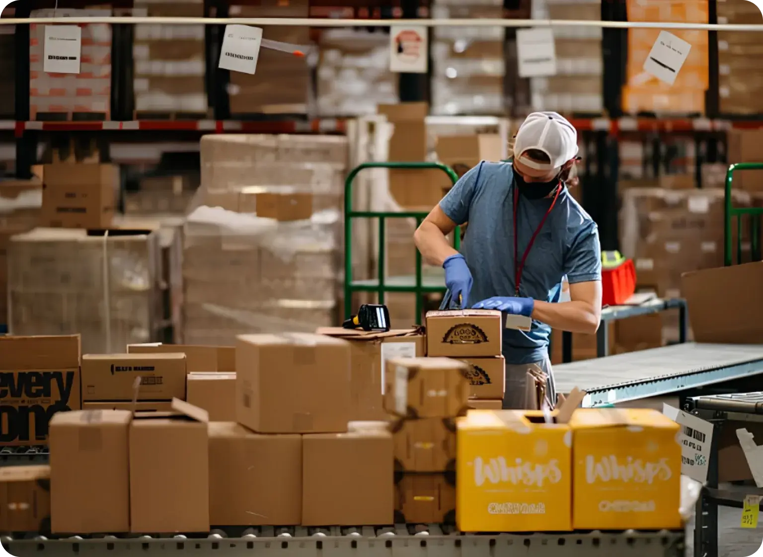 Amz prep fulfillment center processing small business ecommerce orders