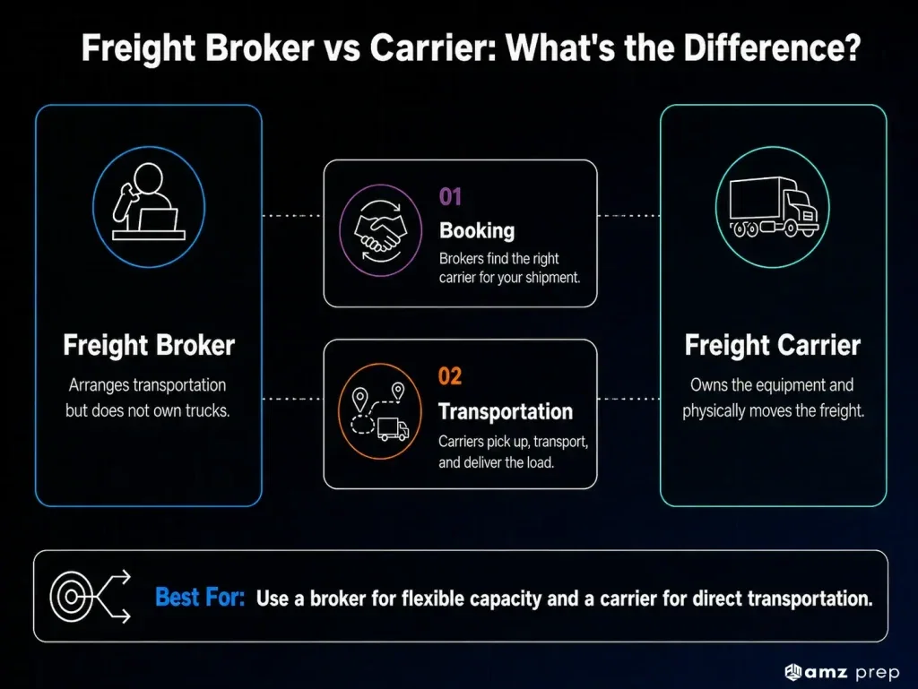 Freight Broker vs Freight Forwarder: Differences and When to Use Each 4 Freight broker vs freight carrier: key differences in shipping roles.