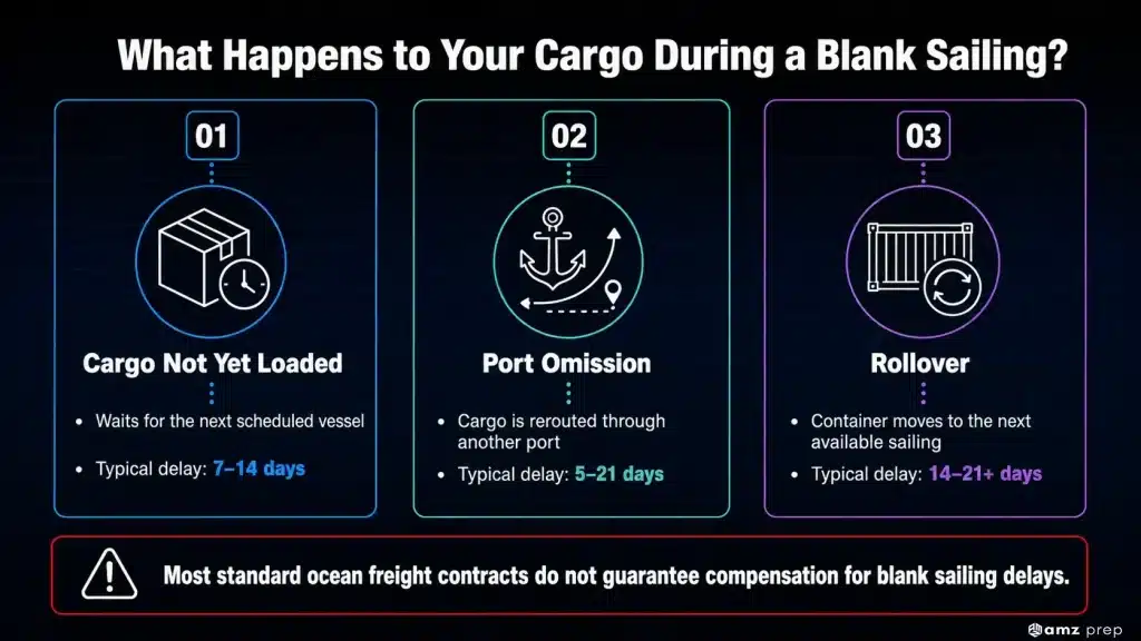 Blank Sailing: What It Means and How It Affects Your Amazon Inventory 4 What happens during a blank sailing