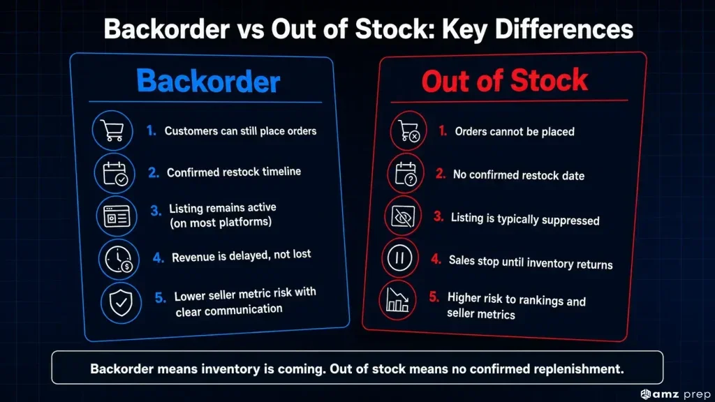 Backorder vs Out of Stock: What the Difference Means for Ecommerce Sellers 3 Key differences between backorder and out of stock