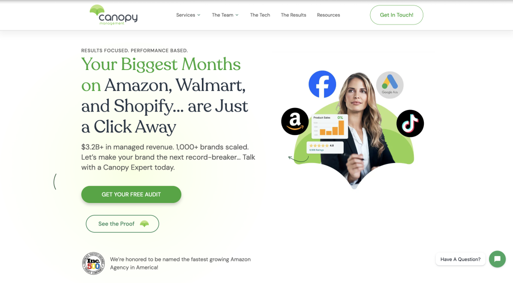 Ecommerce Growth Agencies Compared: Finding the Right Partner for Your Brand 5 Canopy homepage