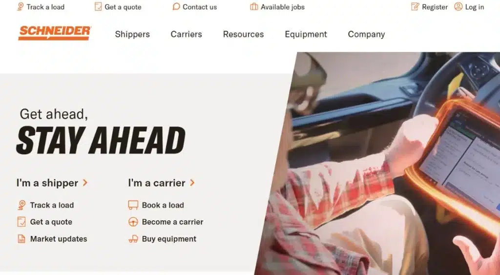 Middle Mile for Enterprise Businesses: 8 US Providers to Consider in 2026 6 Schneider homepage