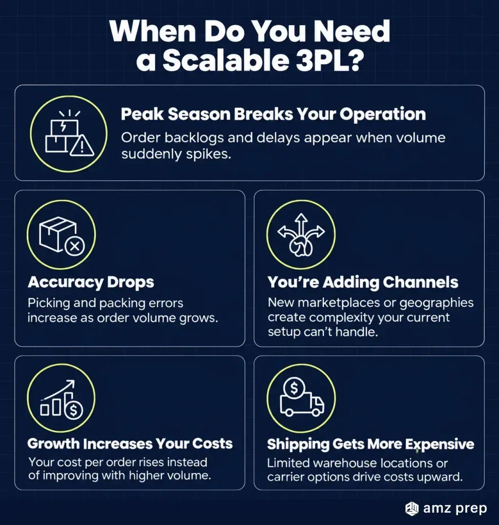 Scalable Fulfillment Services: The Complete Guide for High-Volume Ecommerce Brands 4 When do you need a scalable 3pl