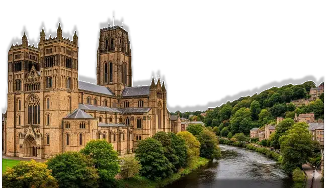 Durham city skyline, served by amz prep's wallasey fulfillment center