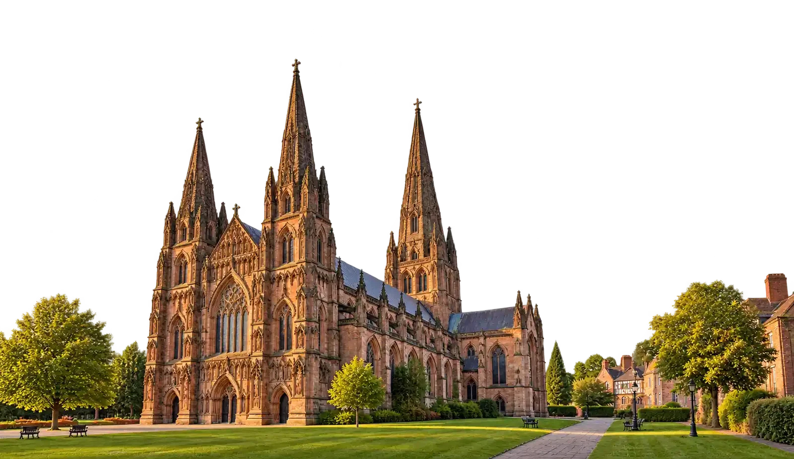 Lichfield city skyline, served by amz prep from its northampton fulfillment center