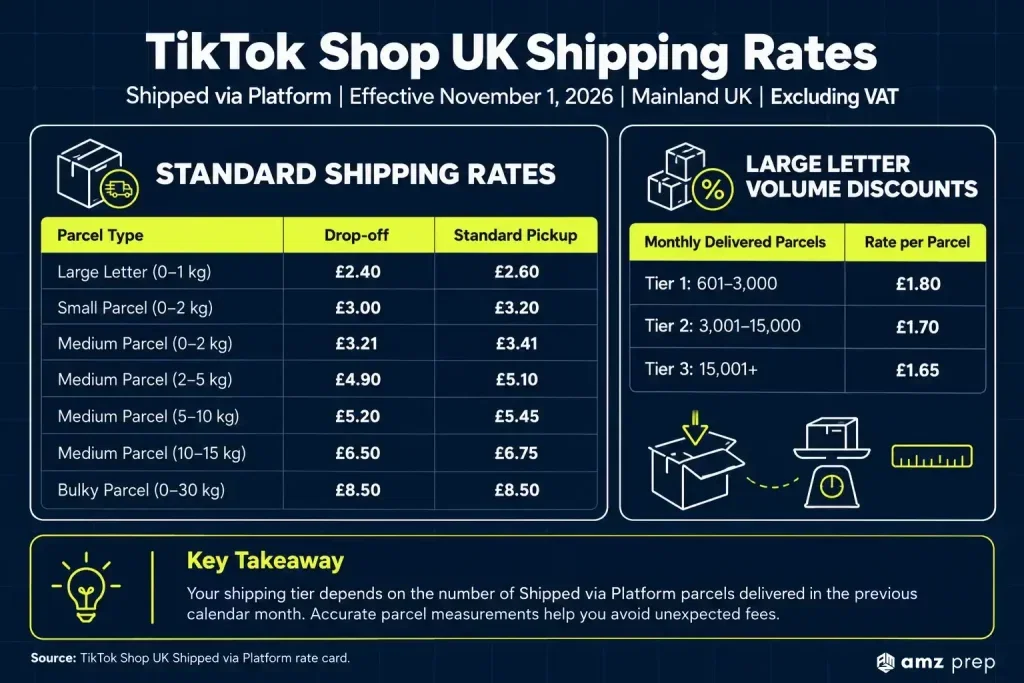 TikTok Shop Parcel Collection in the UK: How Collections by TikTok (CBT) Works 5 Tiktok shop shipping uk costs